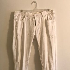 Mother denim white jeans